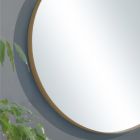 Oglinda de baie rotunda cu rama metalica Made in Italy - Cleopatra Viadurini