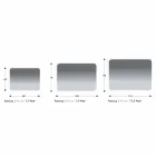 Oglindă de baie rotunjită cu iluminare din spate cu LED Made in Italy - Pato Viadurini