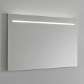 Oglindă modernă de perete cu lumină LED și cadru din oțel Made in Italy - Yutta