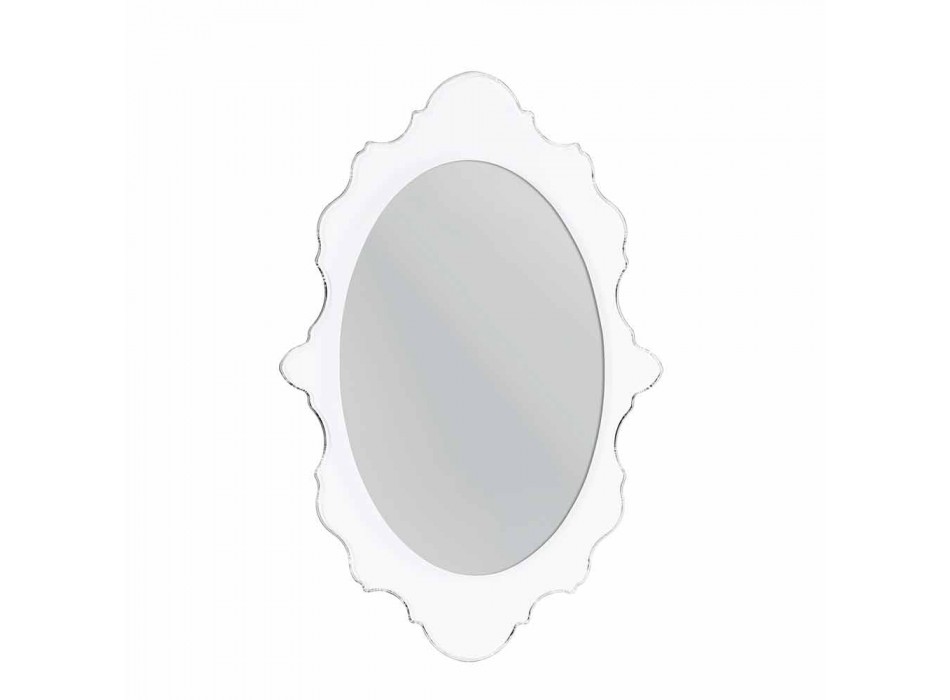 design alb oglinda de perete Joy cadru decorat, made in Italy Viadurini