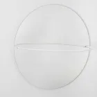 Oglindă de perete cu suport modern pentru oțel fabricat în Italia - Chioccia Viadurini