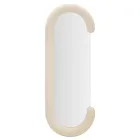 Oglindă de perete în formă de C cu cadru MDF acoperit cu catifea - Michael Viadurini