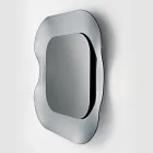 Oglindă de perete cu ramă din sticlă fuzionată, fabricată în Italia - Adored Viadurini