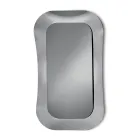 Oglindă de perete cu ramă din sticlă fuzionată, fabricată în Italia - Adored Viadurini