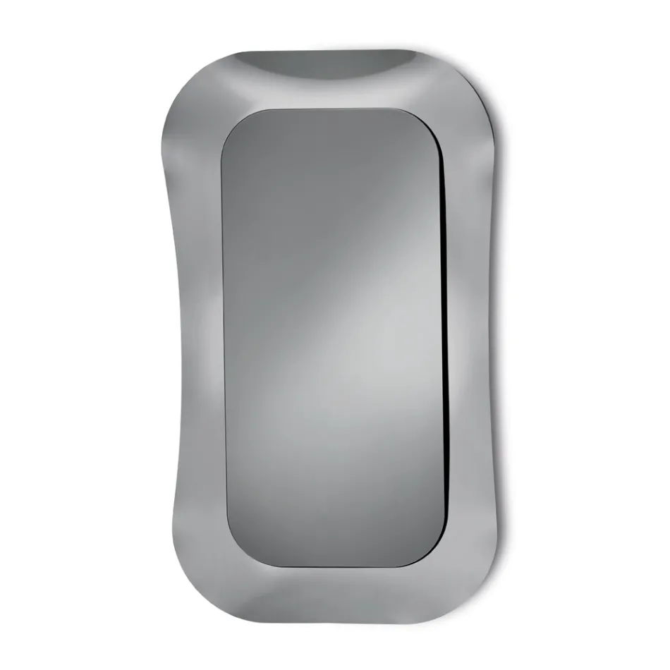 Oglindă de perete cu ramă din sticlă fuzionată, fabricată în Italia - Adored Viadurini