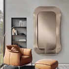 Oglindă de perete cu ramă din sticlă fuzionată, fabricată în Italia - Adored Viadurini