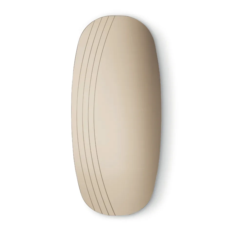 Oglindă de perete Arabella cu gravuri fabricată în Italia Viadurini