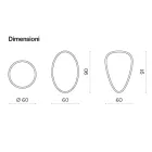 Oglindă de perete Beata cu șlefuire perimetrală, fabricată în Italia Viadurini