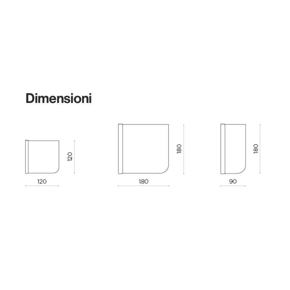 Oglindă de perete Beniamina cu ondulații laterale, fabricată în Italia Viadurini