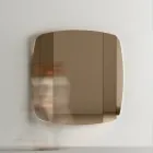 Oglinda de Perete cu Structura din Lemn Vopsit Negru Made in Italy - Arya Viadurini