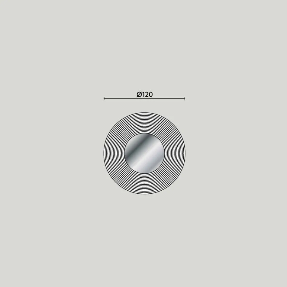 oglinda de perete de la un design modern Malva, diferite culori disponibile Viadurini