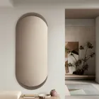 Oglindă de perete Ecla cu formă alungită și colțuri rotunjite, fabricată în Italia Viadurini