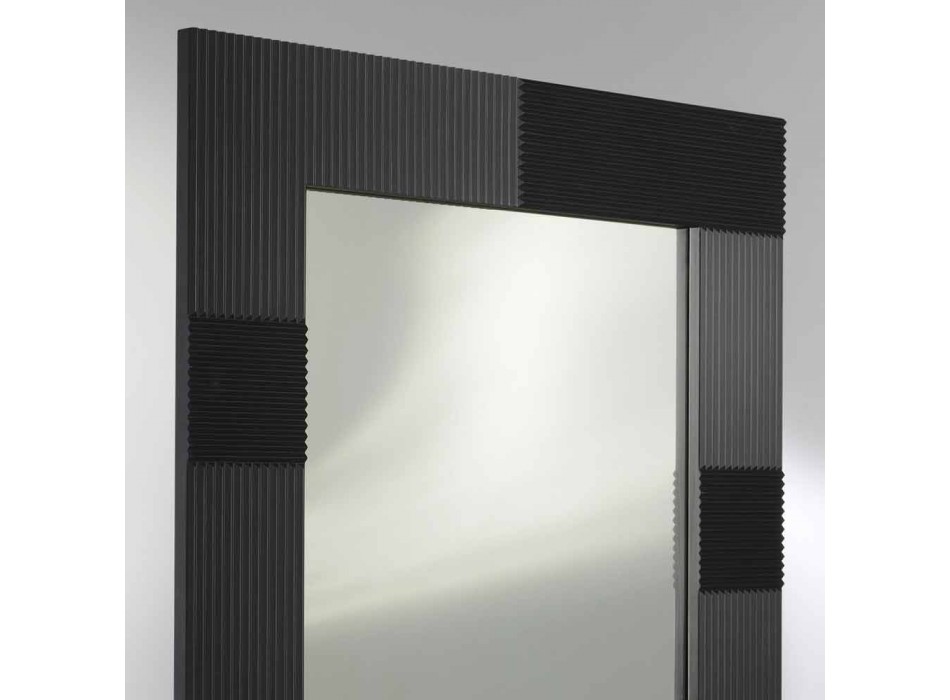 Oglindă design modern de perete cu rama decorat Thalia Viadurini