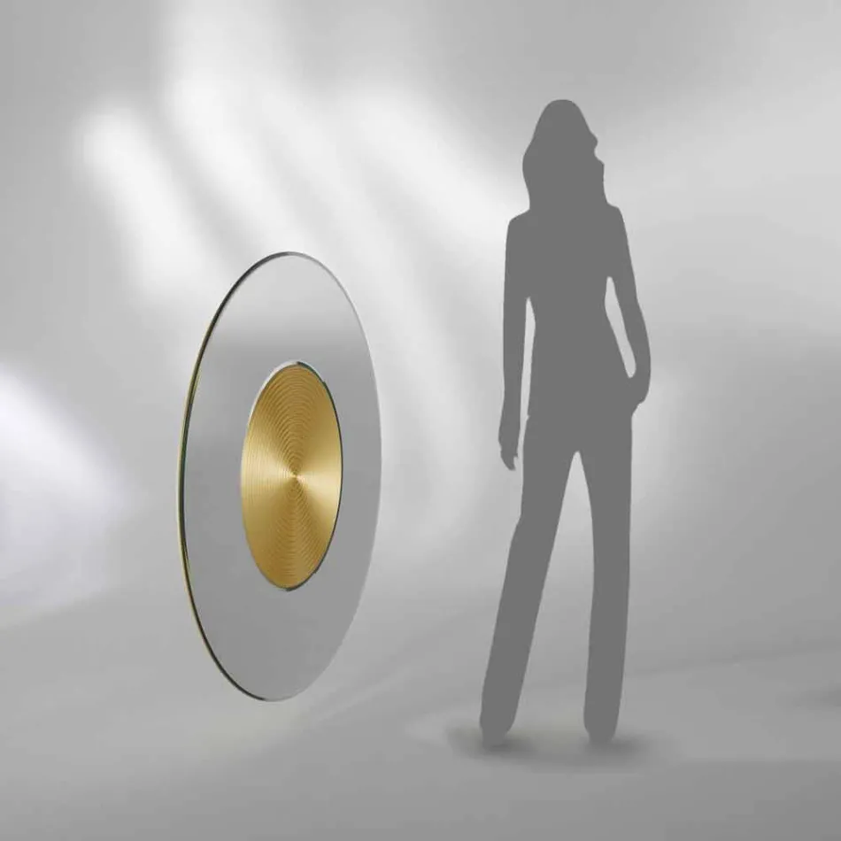 designer de oglindă de perete cu suport MDF Malva Viadurini