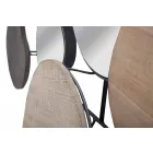 Oglindă de design modern din lemn și fier - Ortensio Viadurini