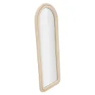 Oglindă de perete MDF acoperită cu catifea cu vârf arcuit - Jessica Viadurini