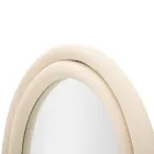 Oglindă de perete MDF acoperită cu catifea cu vârf arcuit - Jessica Viadurini