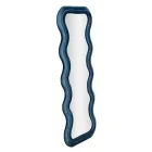 Oglindă de perete din MDF acoperită în catifea cu linii ondulate - Sheldon Viadurini