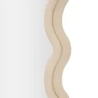 Oglindă de perete din MDF acoperită în catifea cu linii ondulate - Sheldon Viadurini