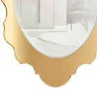 Oglindă de perete din plexiglas cu ramă aurie sau argintie, fabricată în Italia - Ariele Viadurini
