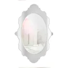 Oglindă de perete din plexiglas cu ramă aurie sau argintie, fabricată în Italia - Ariele Viadurini