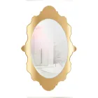 Oglindă de perete din plexiglas cu ramă aurie sau argintie, fabricată în Italia - Ariele Viadurini