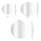 Oglinda de perete din sticla curbata convexa in diferite finisaje - usoara Viadurini