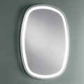 Oglindă de perete pentru baie cu LED 4000K integrat Fabricat în Italia - Scrullo
