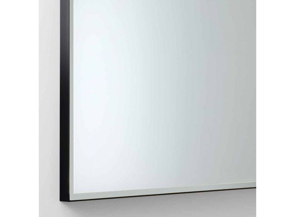 Oglindă de perete cu cadru din sticlă mată Made in Italy - Mirro Viadurini