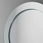 Oglindă rotundă de perete cu cadru înclinat fabricat în Italia - Salamina Viadurini