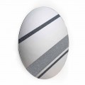 Runda oglindă de perete design modern, 100% Made in Italy Athos