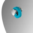 Oglindă de perete rotundă teșită Design simplu Made in Italy - Odile Viadurini