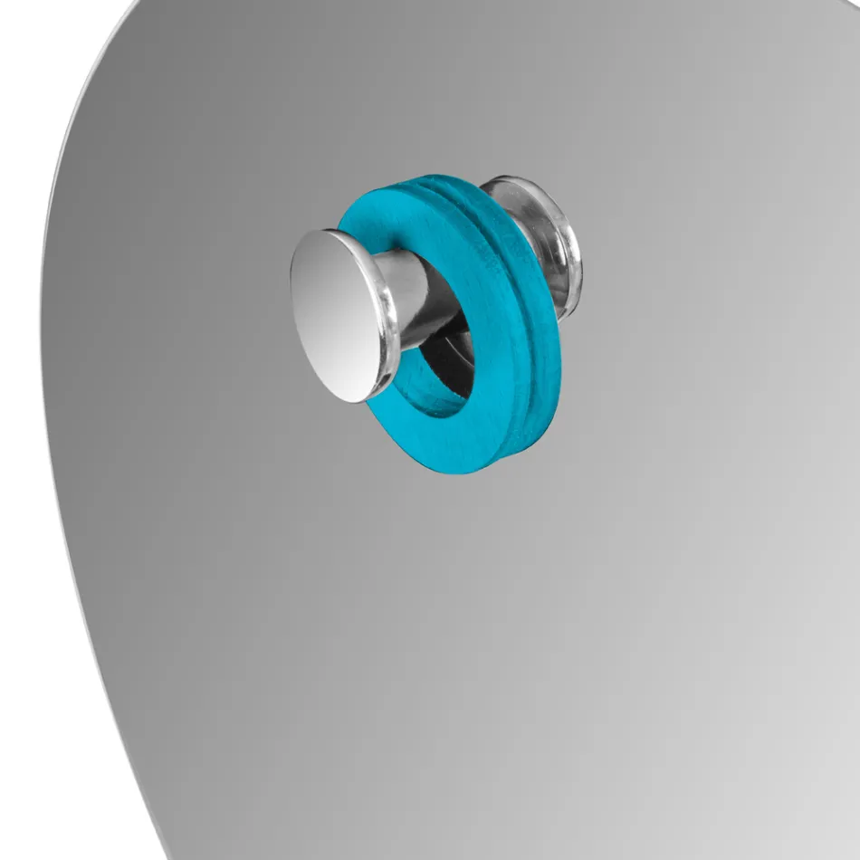 Oglindă de perete rotundă teșită Design simplu Made in Italy - Odile Viadurini