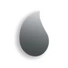 Oglindă de perete în formă de picătură Aurelia, fabricată în Italia Viadurini