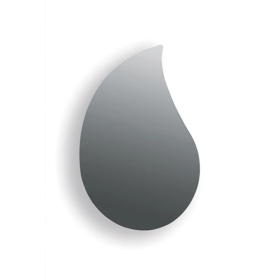 Oglindă de perete în formă de picătură Aurelia, fabricată în Italia Viadurini