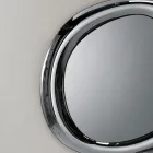 Oglindă de perete în formă de ramă curbată, fabricată în Italia - Babila Viadurini