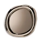 Oglindă de perete în formă de ramă curbată, fabricată în Italia - Babila Viadurini