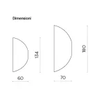 Oglindă de perete cu formă, fabricată în Italia - Alfonsa Viadurini