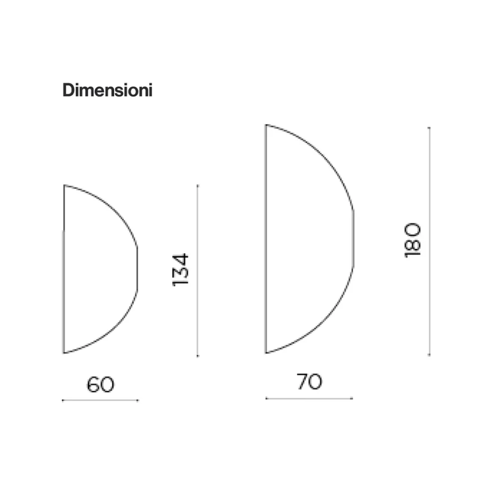 Oglindă de perete cu formă, fabricată în Italia - Alfonsa Viadurini