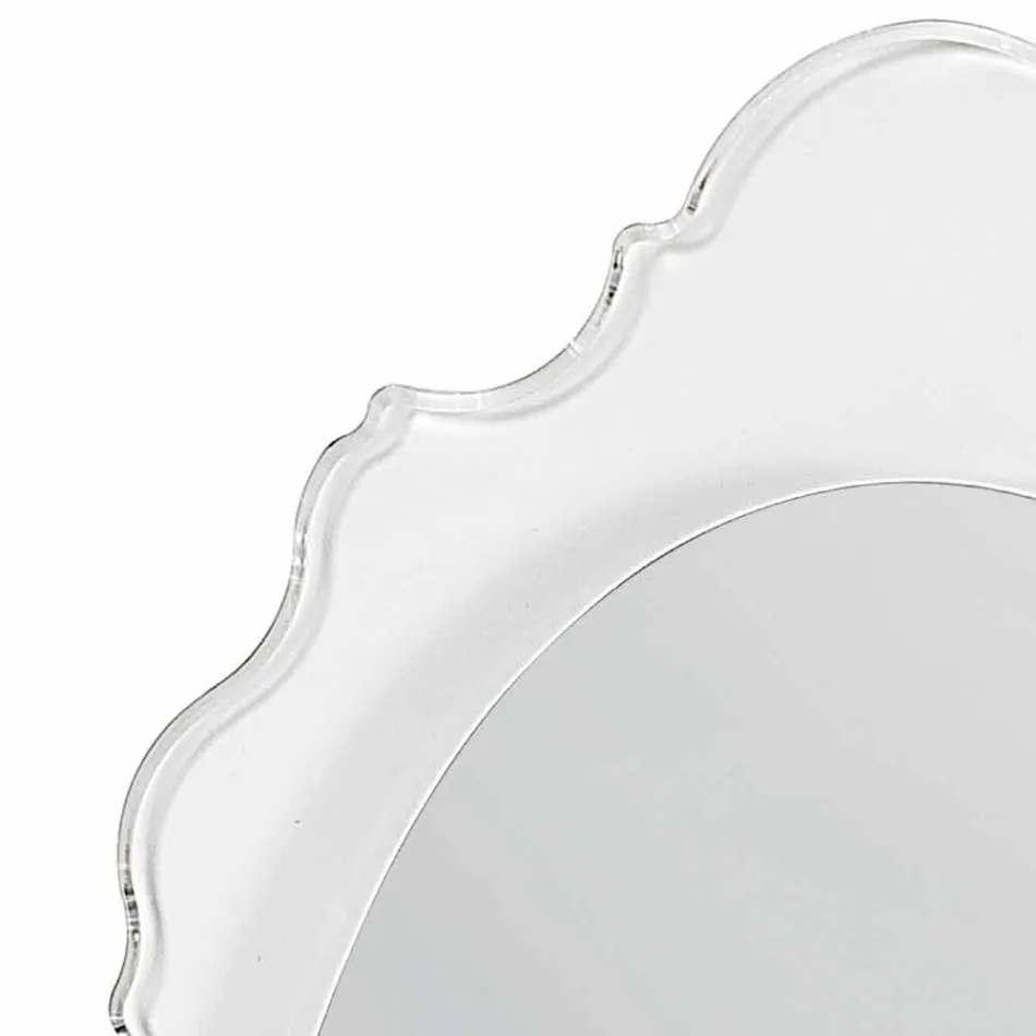 Design transparent, oglinda de perete Joy, made in Italy Viadurini