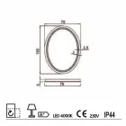 Oglinda design modern, cu baie de iluminat cu LED-uri Pure Viadurini