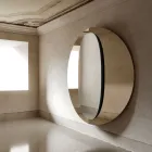 Oglindă dublă din lemn Bristol, design modern, fabricată în Italia Viadurini