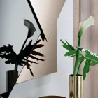 Oglindă realizată din 3 plăci suprapuse, 2 din bronz și 1 fumurie - Armida Viadurini