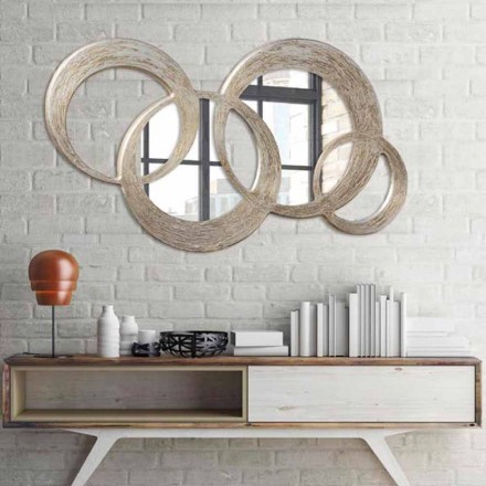 Oglinda din finisaj din argint din MDF pentru prelucrarea materialului cu bilă Viadurini