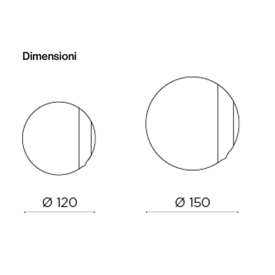 Oglindă din sticlă fuzionată Wave, fabricată în Italia - Candida Viadurini