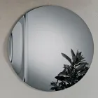 Oglindă din sticlă fuzionată Wave, fabricată în Italia - Candida Viadurini