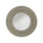 Oglindă circulară modernă de perete din fier colorat realizată în Italia - Oregano Viadurini