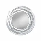 Oglindă circulară modernă de perete din fier colorat realizată în Italia - Oregano Viadurini