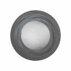 Oglindă circulară modernă de perete din fier colorat realizată în Italia - Oregano Viadurini