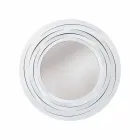 Oglindă circulară modernă de perete din fier colorat realizată în Italia - Oregano Viadurini